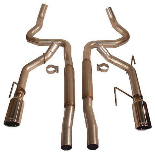 Roush 2005-2009 Ford Mustang GT/GT500 Enhanced Sound Dual Cat-Back Exhaust Kit - Racecraft Industries