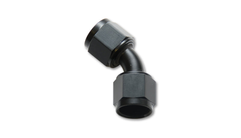Vibrant -10AN X -10AN Female Flare Swivel 45 Deg Fitting ( AN To AN ) -Anodized Black Only - Racecraft Industries