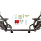 BMR 05-14 S197 Mustang K-Member w/ 1/2in Lowered Motor Mount and STD. Rack Mounts - Black Hammertone - Racecraft Industries