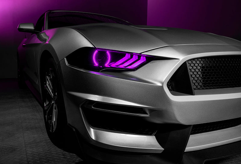 Oracle 18-21 Ford Mustang Dynamic DRL w/ Halo Kit & Sequential Turn Signal - ColorSHIFT SEE WARRANTY - Racecraft Industries