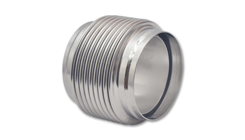 Vibrant SS Bellow Assembly w/ Solid Liner 4in inlet/outlet ID x 4in overall L Electro Polished - Racecraft Industries
