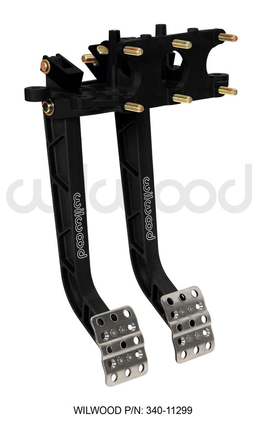 Wilwood Adjustable Dual Pedal - Brake / Clutch - Rev. Swing Mount - 6.25:1 - Racecraft Industries