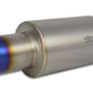 Vibrant Titanium Muffler w/Straight Cut Burnt Tip 3in. Inlet / 3in. Outlet - Racecraft Industries