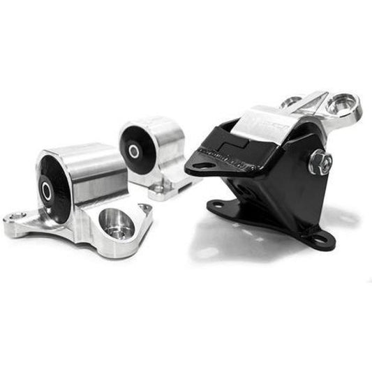Innovative 96-00 Civic B/D Series Silver Aluminum Mounts 95A Bushings (2 Bolt) - Racecraft Industries
