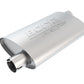 Borla Universal Pro-XS Oval 2.25in Inlet / Outlet Offset Notched Muffler - Racecraft Industries