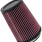 K&N Filter Universal Rubber Filter 4 inch Flange 5 3/8 inch Base 4 3/8 inch Top 7 inch Height - Racecraft Industries