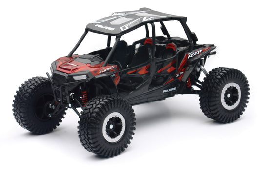 New Ray Toys Polaris RZR XP4 Rock Crawler (Titanium Metallic)/ Scale - 1:18 - Racecraft Industries