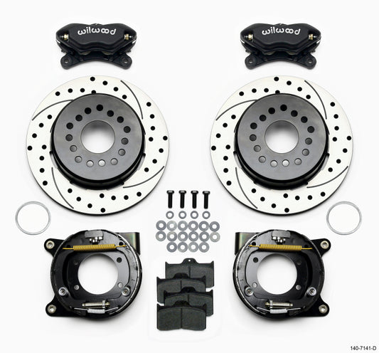 Wilwood Forged Dynalite P/S Park Brake Kit Drilled Chevy 12 Bolt w/ C-Clips - Racecraft Industries