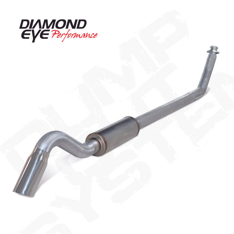 Diamond Eye 4in AL TURBO BACK SGL DUMP OUT 94-02 DODGE NO MFLR INCLUDING TIP - Racecraft Industries