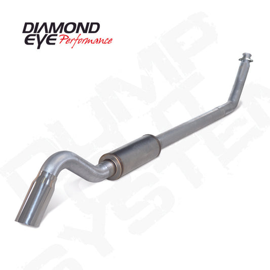 Diamond Eye 4in AL TURBO BACK SGL DUMP OUT 94-02 DODGE NO MFLR INCLUDING TIP - Racecraft Industries