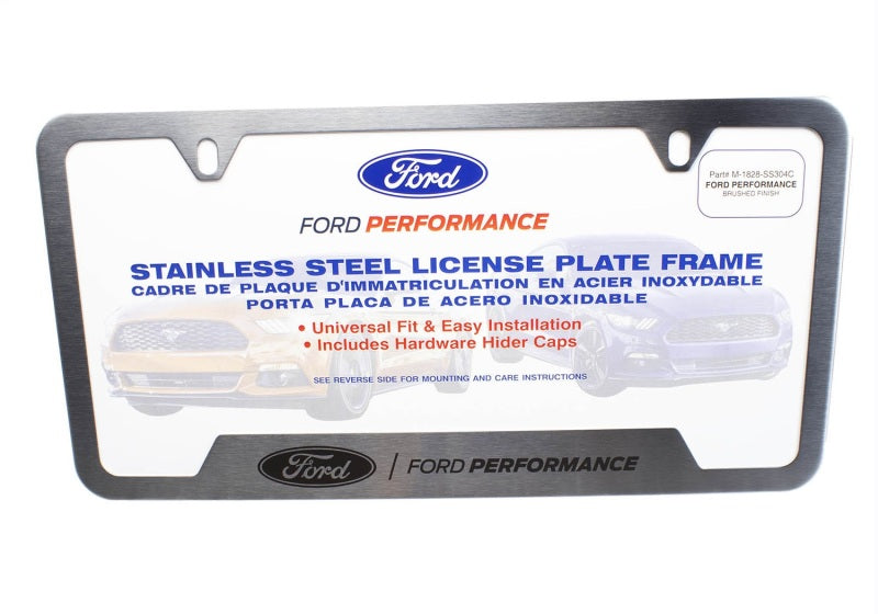 Ford Racing Stainless Steel Ford Performance License Plate Frame - Racecraft Industries