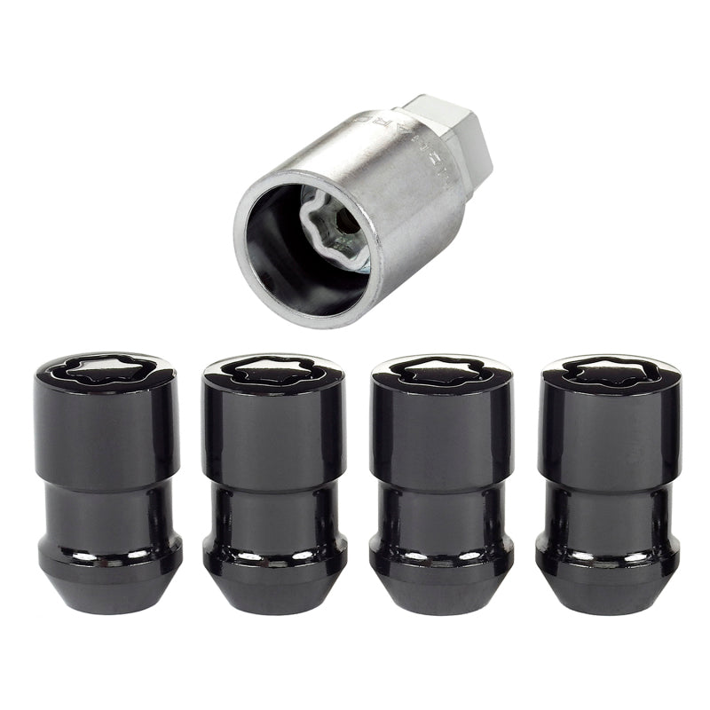 McGard Wheel Lock Nut Set - 4pk. (Cone Seat) M12X1.5 / 19mm & 21mm Dual Hex / 1.46in. Length - Black - Racecraft Industries