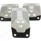 NRG Aluminum Sport Pedal M/T - Silver w/Black Carbon - Racecraft Industries