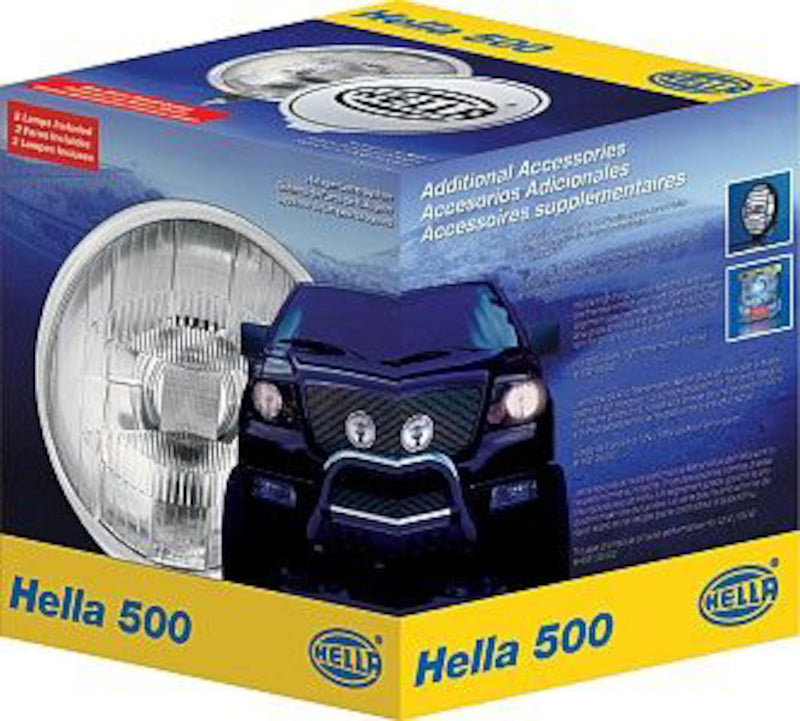 Hella 500 Series 12V/55W Halogen Driving Lamp Kit - Racecraft Industries