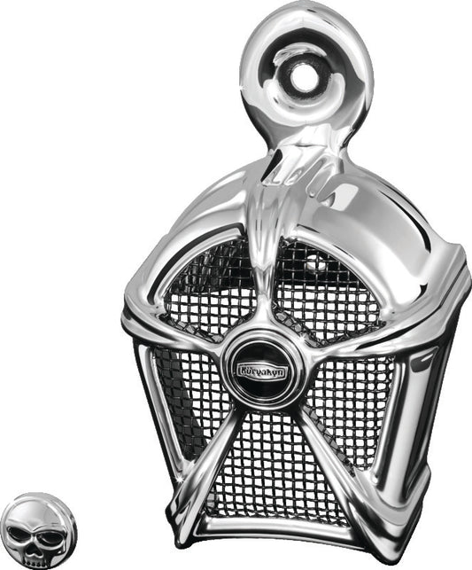 Kuryakyn Mach 2 Horn Cover Chrome With Black Mesh - Racecraft Industries