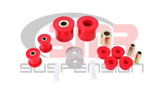 BMR 08-09 Pontiac G8 Rear Suspension Bushing Kit (BK004 BK005 BK006) - Black/Red - Racecraft Industries