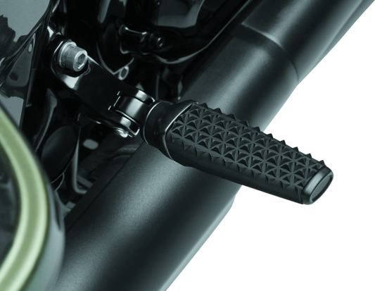 Kuryakyn Thresher Pegs With Adapter Black - Racecraft Industries