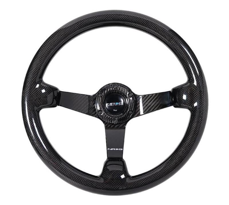NRG Forged Carbon Fiber Steering Wheel (350mm / 3in. Deep) - Racecraft Industries