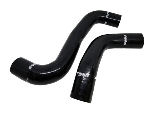 Torque Solution 08-14 Subaru WRX / 08-18 STI / 09-13 Forester XT Silicone Radiator Hose Kit - Black - Racecraft Industries