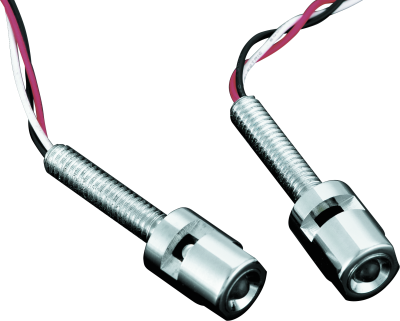 Kuryakyn LED License Plate Light With Red Accent Light Universal Chrome - Racecraft Industries