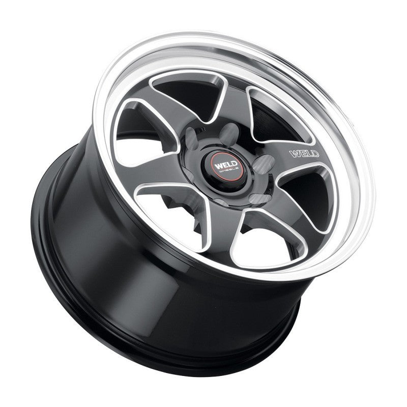 Weld S156 17x10 Ventura 6 Drag 6x135 ET42 BS7.25 Gloss BLK MIL DIA 87.1 - Racecraft Industries
