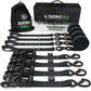 Rhino USA Heavy Duty Ratchet Tie-Down 4-Pack (Black) 1.6In X 8Ft - Racecraft Industries