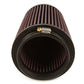 K&N Filter Universal Rubber Filter 4 inch Flange 5 3/8 inch Base 4 3/8 inch Top 7 inch Height - Racecraft Industries