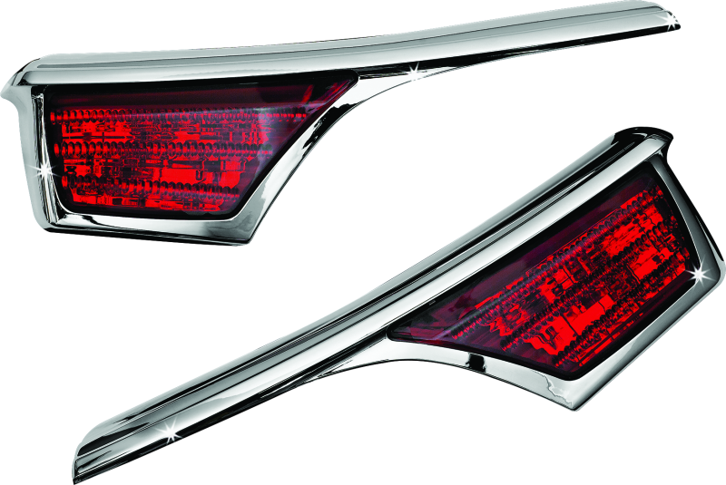Kuryakyn L.E.D. Passenger Armrest Trim With Turn Signal 06-17 GL1800 Chrome - Racecraft Industries