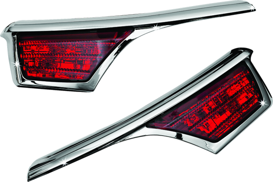 Kuryakyn L.E.D. Passenger Armrest Trim With Turn Signal 06-17 GL1800 Chrome - Racecraft Industries