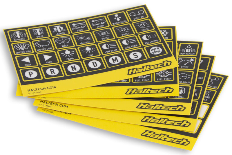 Haltech CAN Keypad Label Set - Racecraft Industries