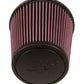 K&N Universal Rubber Filter - Round Tapered 6in Base OD x 3in Flange ID x 6in H - Racecraft Industries