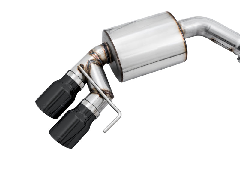 AWE Tuning 2018+ Ford Mustang GT (S550) Cat-back Exhaust - Touring Edition (Quad Diamond Black Tips) - Racecraft Industries