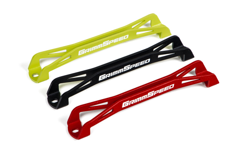 GrimmSpeed 08-18 Subaru WRX/STI Lightweight Battery Tie Down - Red - Racecraft Industries