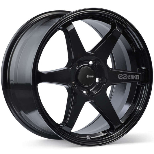 Enkei T6R 18x8 40mm Offset 5x114.3 Bolt Pattern 72.6 Bore Gloss Black Wheel - Racecraft Industries