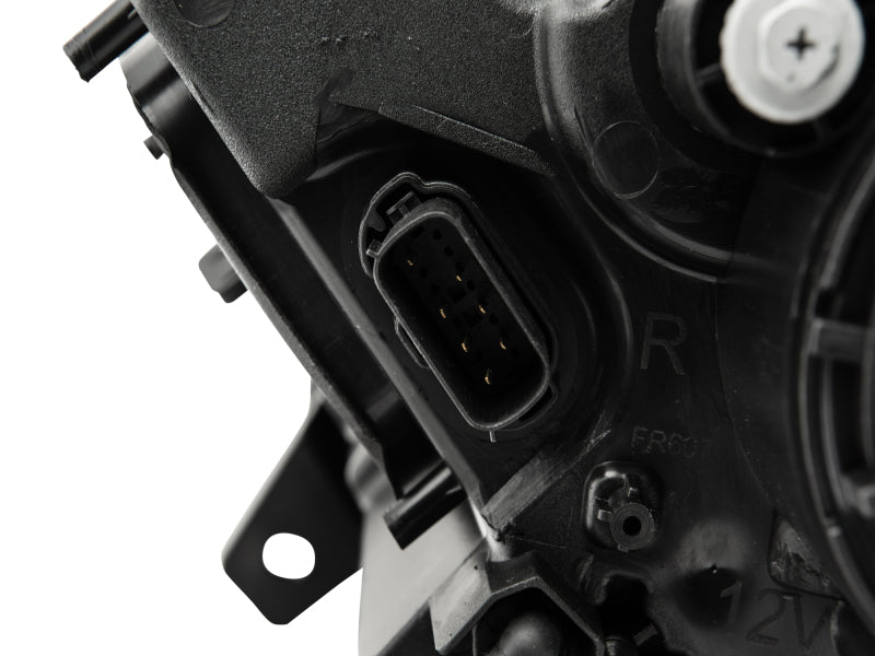 Raxiom 15-17 Ford Mustang Projector Headlights OEM HID Bulbs- Black Housing (Clear Lens) - Racecraft Industries