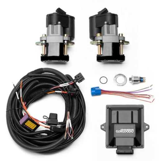 Wilwood Electronic Parking Brake Rear Retrofit Brake Kit - Black Powder Coat Caliper - Racecraft Industries