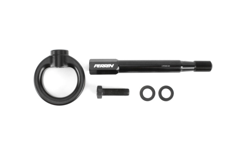 Perrin 2022 Subaru WRX / 18-21 Crosstrek / 14-21 Forester Tow Hook Kit (Front) - Black - Racecraft Industries