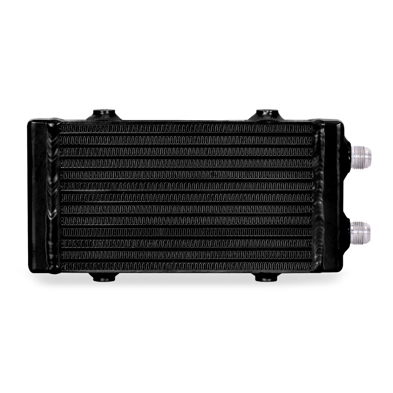 Mishimoto Universal Small Bar and Plate Dual Pass Black Oil Cooler - Racecraft Industries