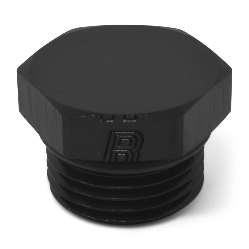 Russell Performance -8 AN Straight Thread Plug (Black) - Racecraft Industries