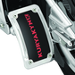 Kuryakyn Lighted Curved Vertical Side Mount License Plate Holder - Racecraft Industries