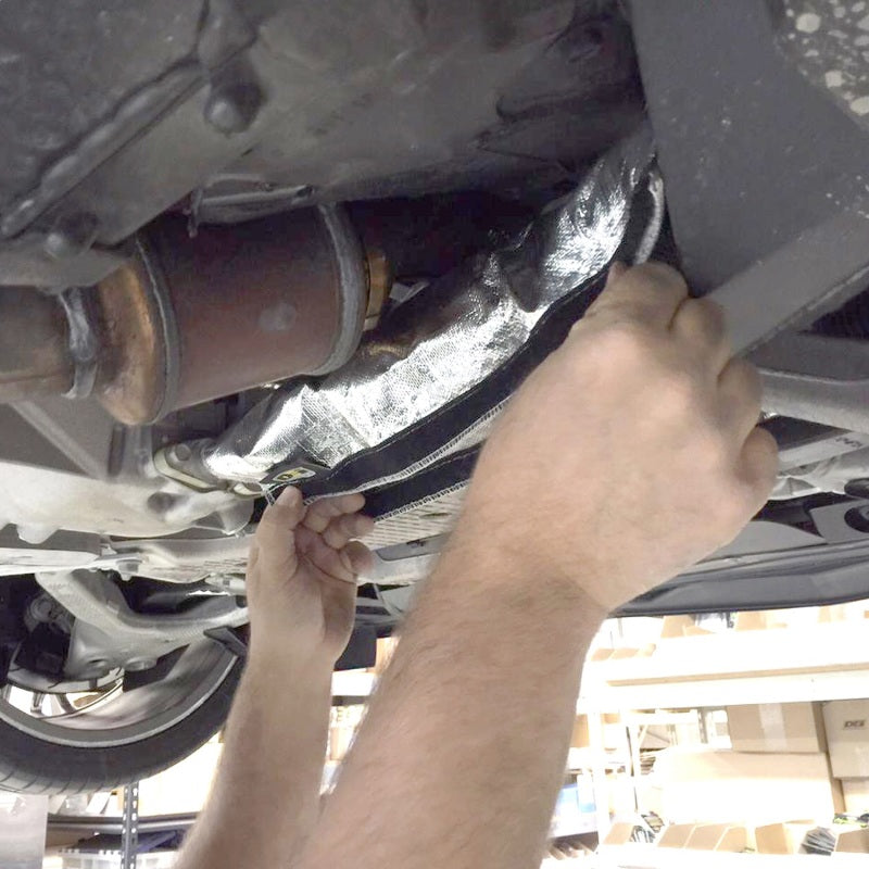 DEI Corvette C7 Oil Cooler Line Sleeves 2in - 2-1/2in x 18in Heat Shroud - Racecraft Industries