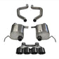 Corsa 2017-2019 Chevy Corvette Z06 3in Axle Back Exhaust Black Quad 4.5in Tip (Xtreme) - Racecraft Industries
