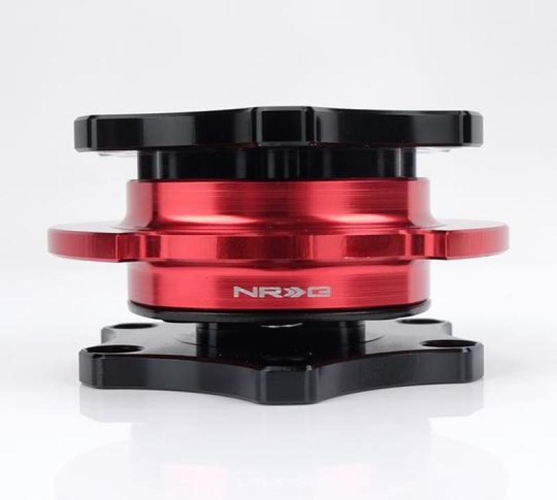 NRG Quick Release SFI SPEC 42.1 - Shinny Black Body / Red Shinny Ring - Racecraft Industries