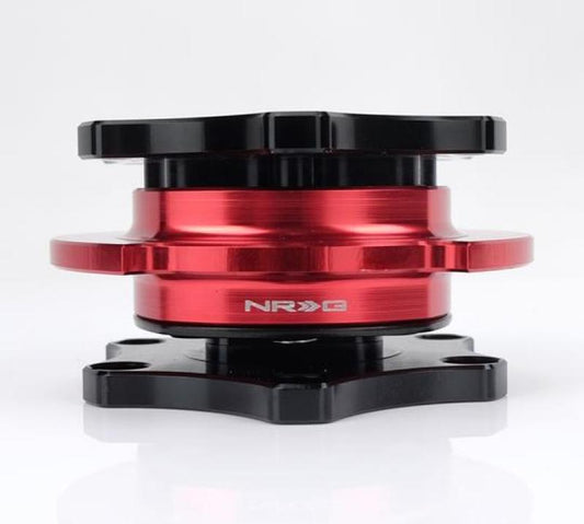 NRG Quick Release SFI SPEC 42.1 - Shinny Black Body / Red Shinny Ring - Racecraft Industries