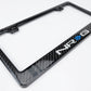 NRG Carbon License Plate Frame/ Fiber Poly Dip Finish Wet w/ NRG Logo - Racecraft Industries