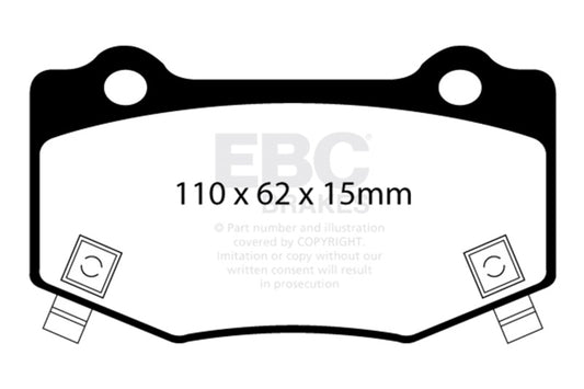 EBC 14+ Chevrolet Corvette Stingray (C7) 6.2 Bluestuff Rear Brake Pads - Racecraft Industries