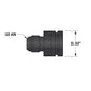 Fleece Performance Universal Billet Aluminum Adapter Fitting -10AN Male to 1.325in O-Ring Bore - Racecraft Industries