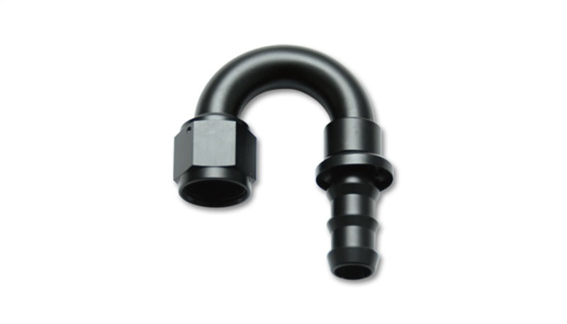 Vibrant -10AN Push-On 180 Deg Hose End Fitting - Aluminum - Racecraft Industries