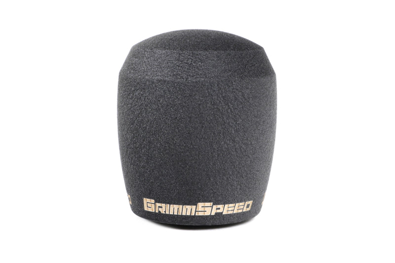 GrimmSpeed Stubby Shift Knob Stainless Steel Black - M12x1.25 - Racecraft Industries