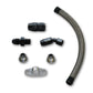 Vibrant Univ Top Mount Oil Drain Kit incl 20in Teflon lined S.S. hose Fitting - Racecraft Industries